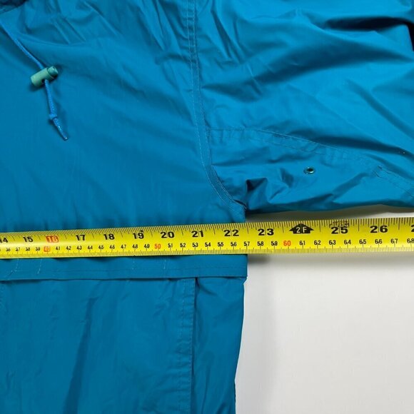 Vintage northern reflections women oversize windbreaker rain jacket teal sz S - Picture 8 of 9